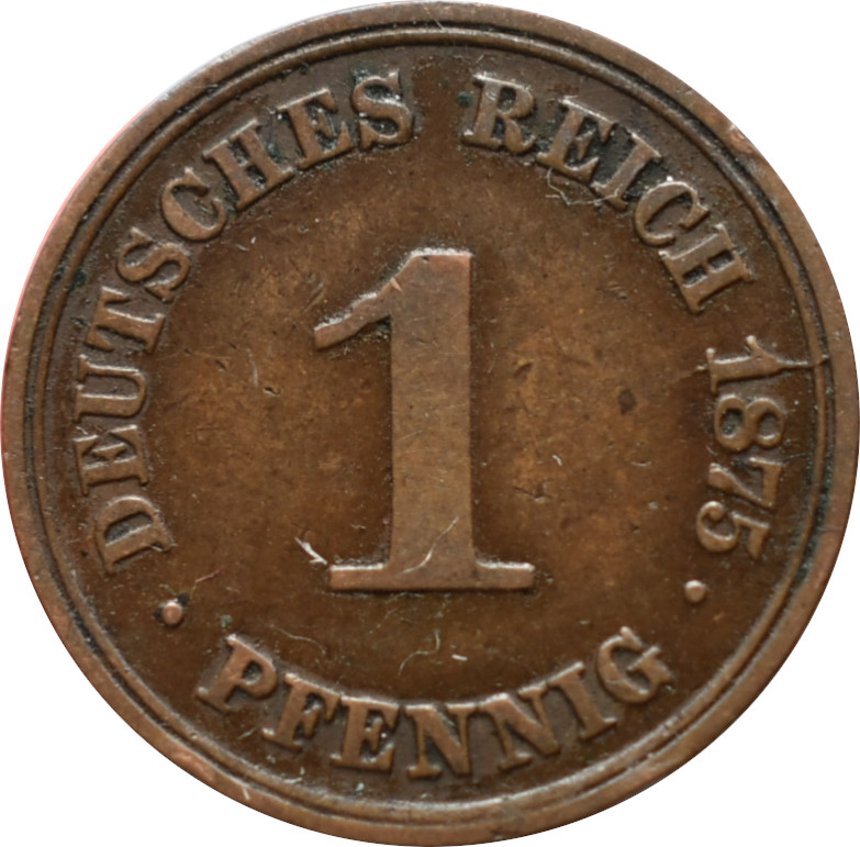 Nemecko - Nemecká ríša 1 Pfennig 1875 A