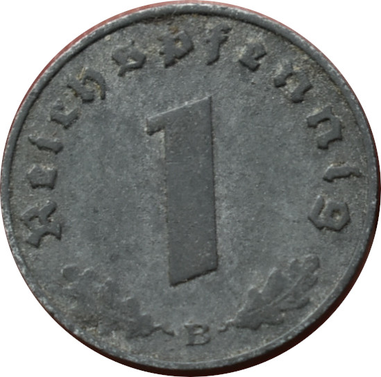 Nemecko - Tretia ríša 1 Reichspfennig 1944 B
