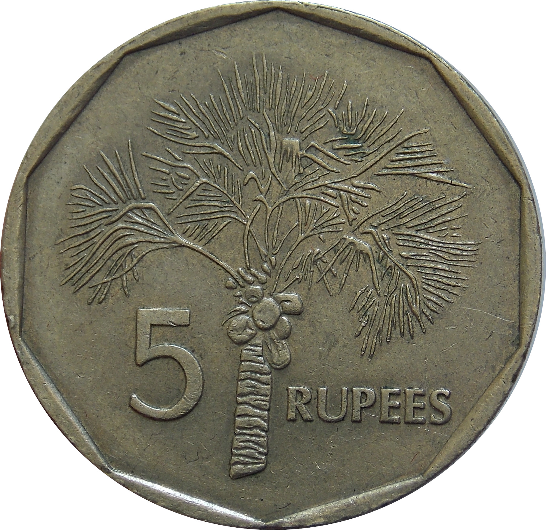 Seychely 5 Rupees 2000