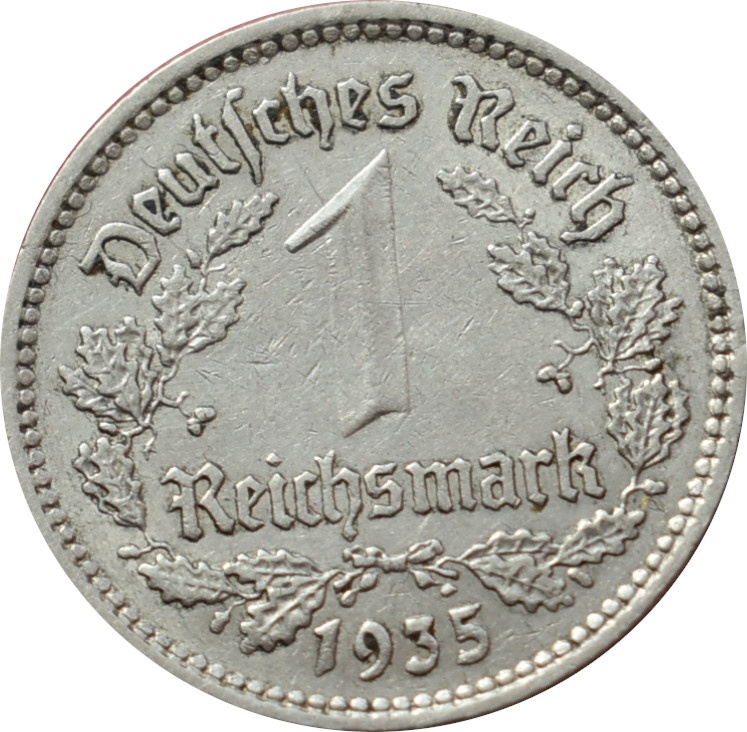 Nemecko - Tretia ríša 1 Reichsmark 1935 A
