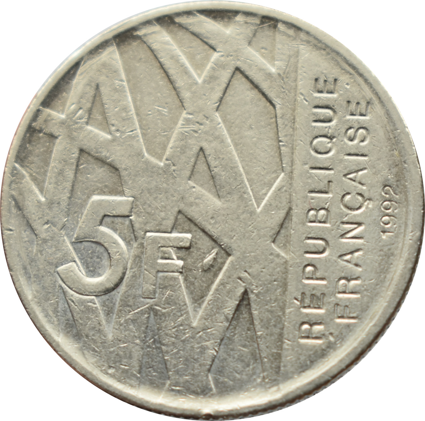 Francúzsko 5 Francs 1992