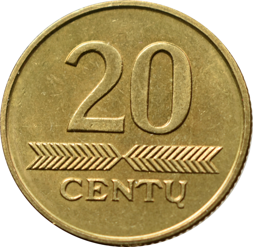 Litva 20 Centas 1998