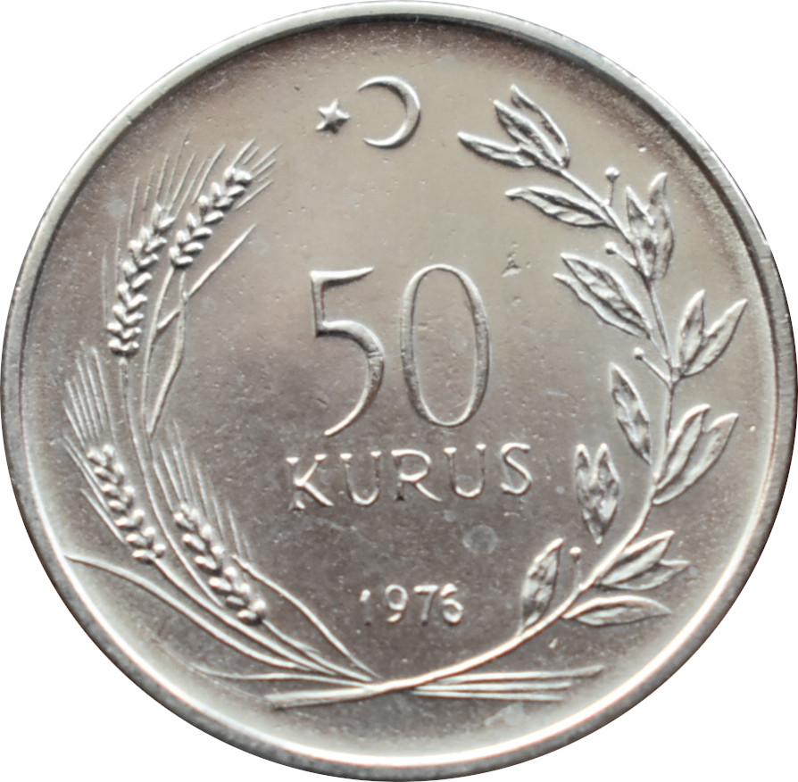 Turecko 50 Kurus 1976