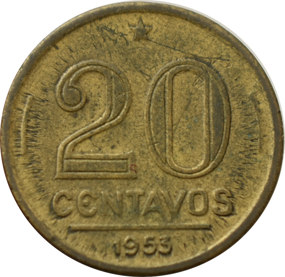 Brazília 20 Centavos 1953
