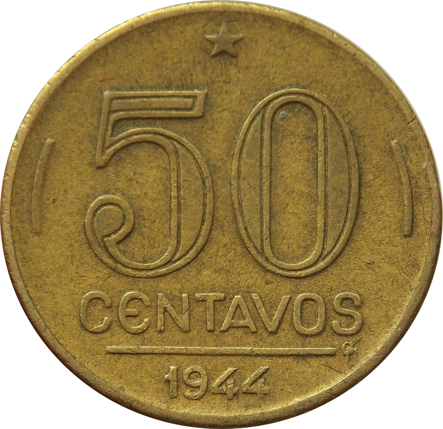 Brazília 50 Centavos 1944