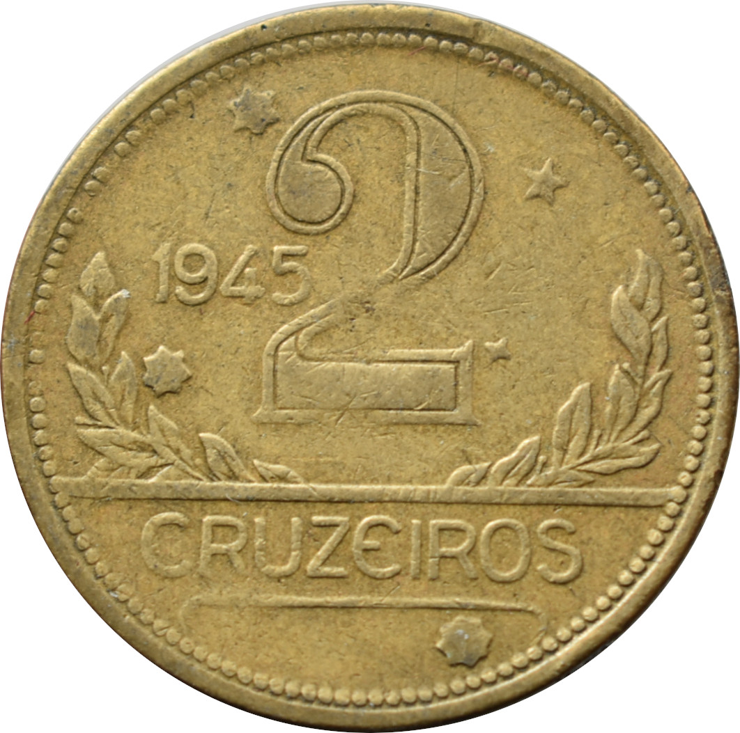 Brazília 2 Cruzeiros 1945