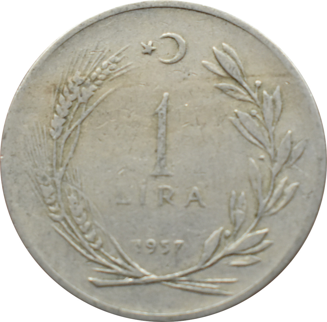 Turecko 1 Lira 1957