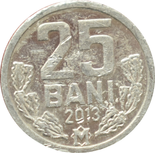 Moldavsko 25 bani 2013