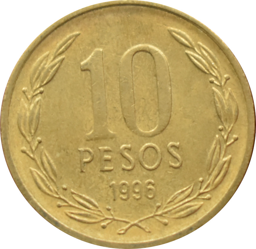 Čile 10 Pesos 1996