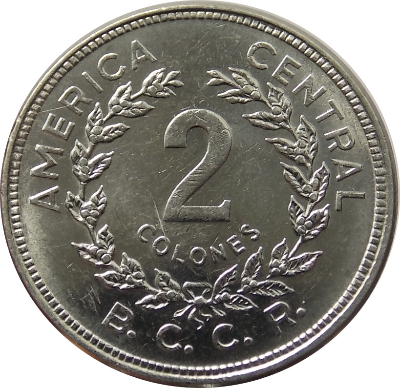 Kostarika 2 Colones 1982