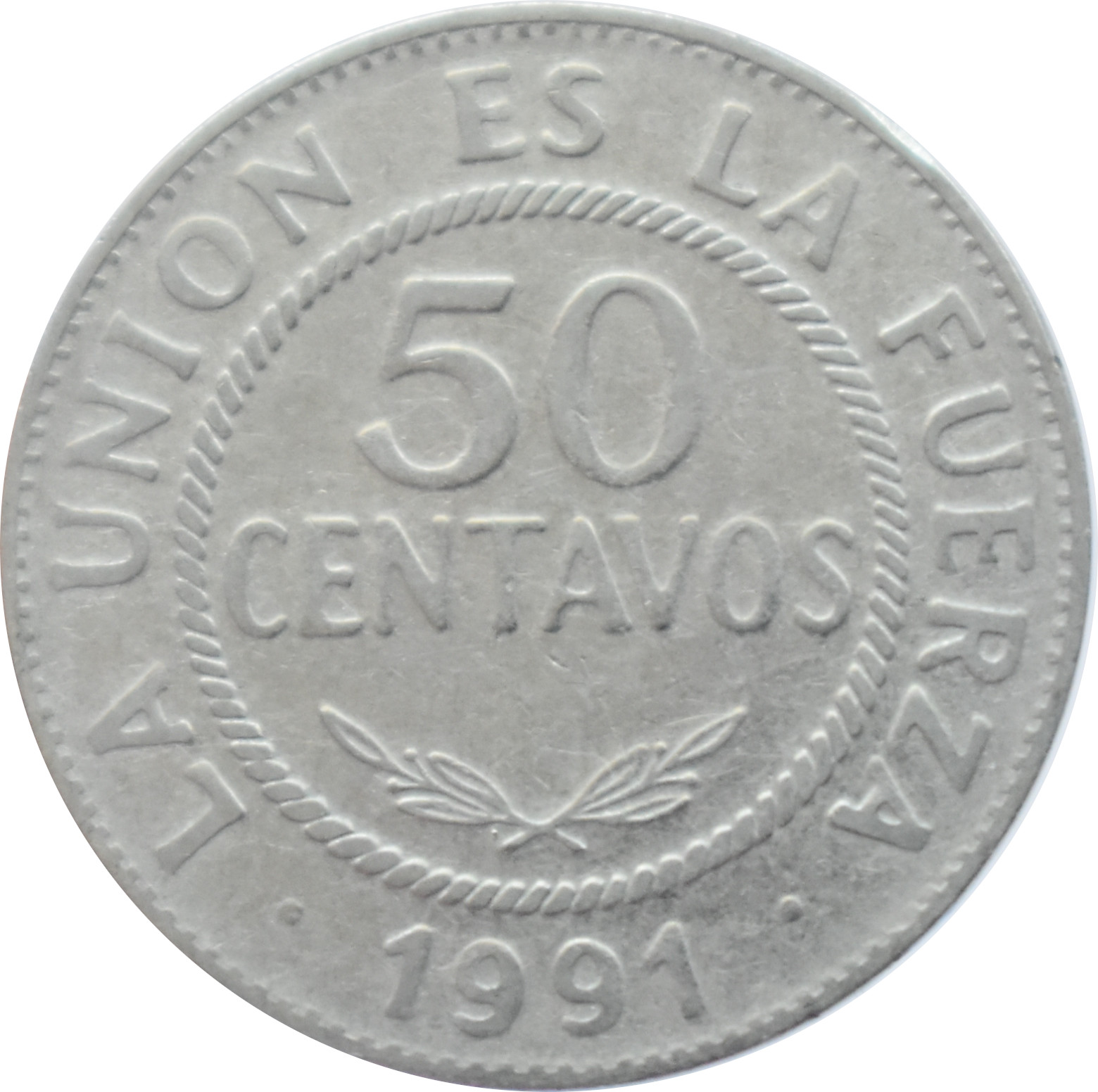 Bolívia 50 Centavos 1991