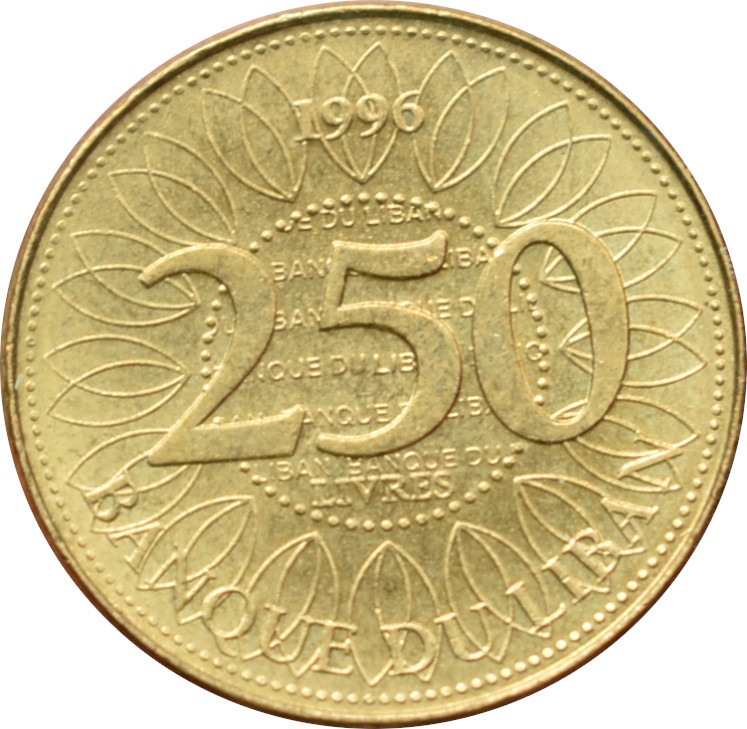 Libanon 250 Livres 1996