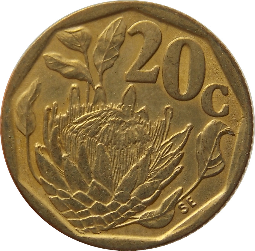 Južná Afrika 20 Cents 1992
