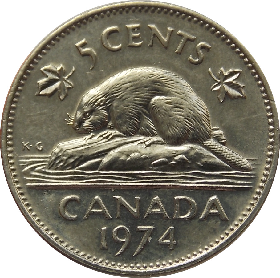 Kanada 5 Cents 1974