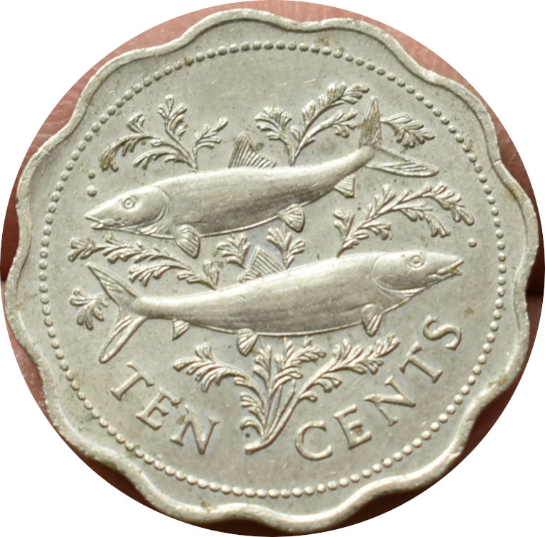 Bahamy 10 Cents 1985