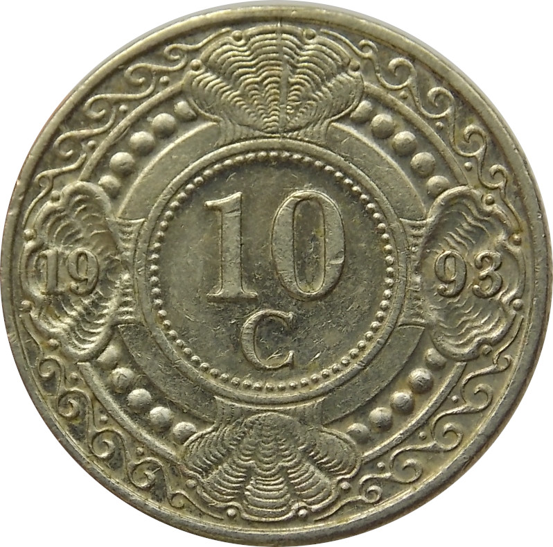 Holandské Antily 10 Cents 1993