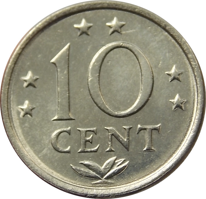 Holandské Antily 10 Cents 1977