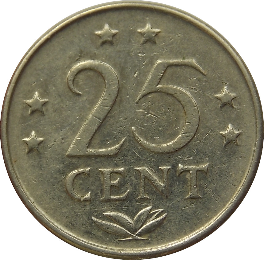 Holandské Antily 25 Cents 1971