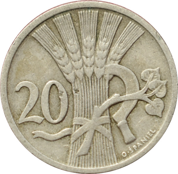ČSR 20 Halier 1922 R
