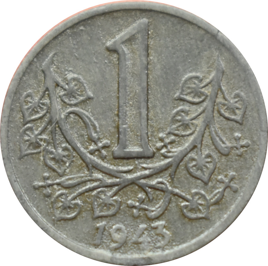 Protektorát 1 Koruna 1943