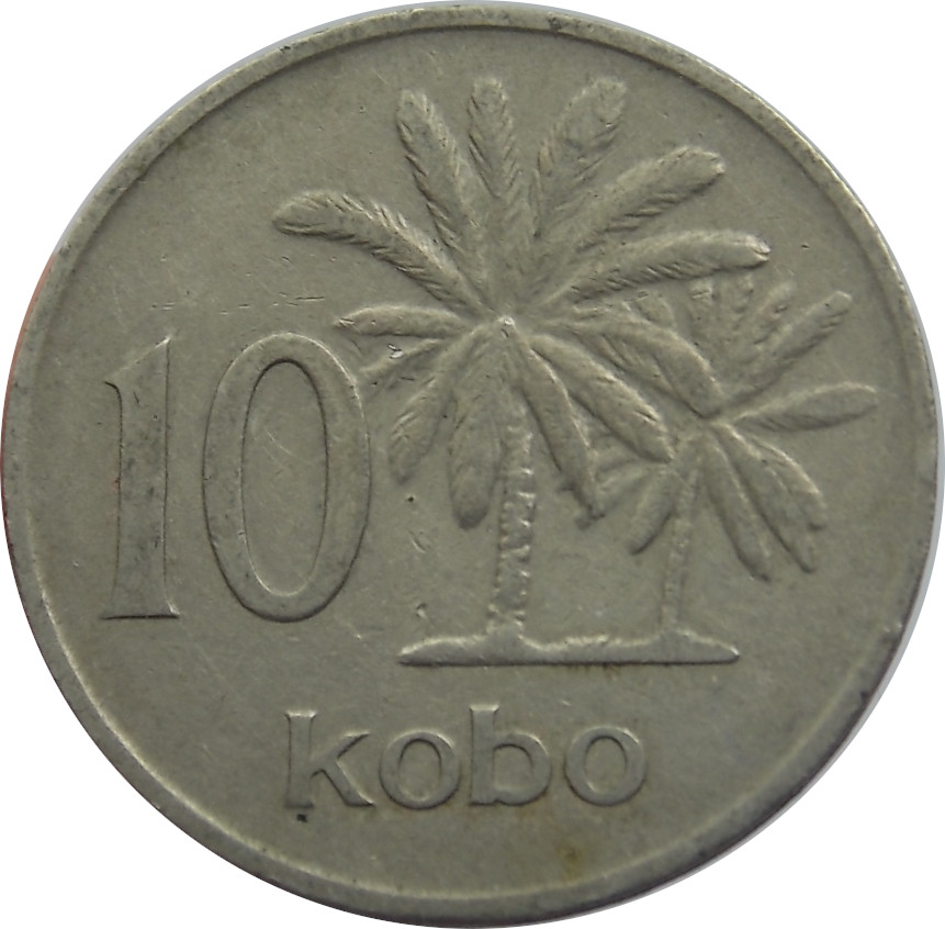 Nigéria 10 Kobo 1973