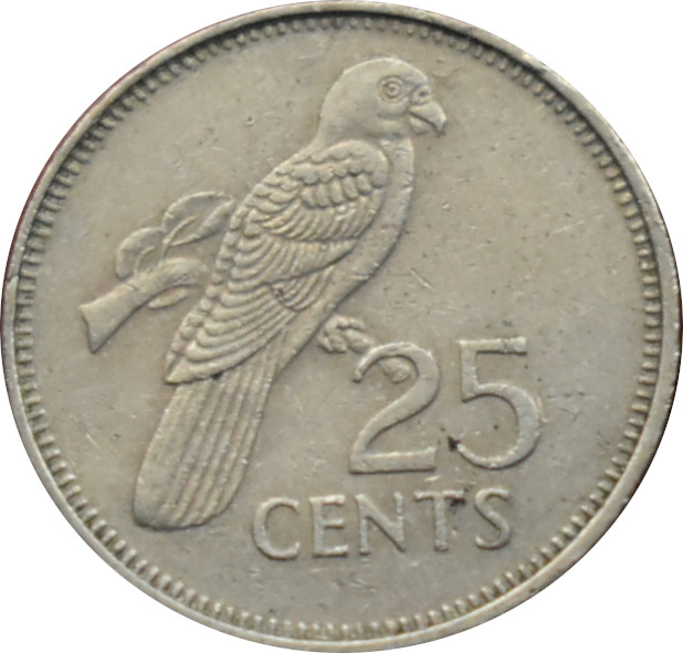 Seychely 25 Cents 1989