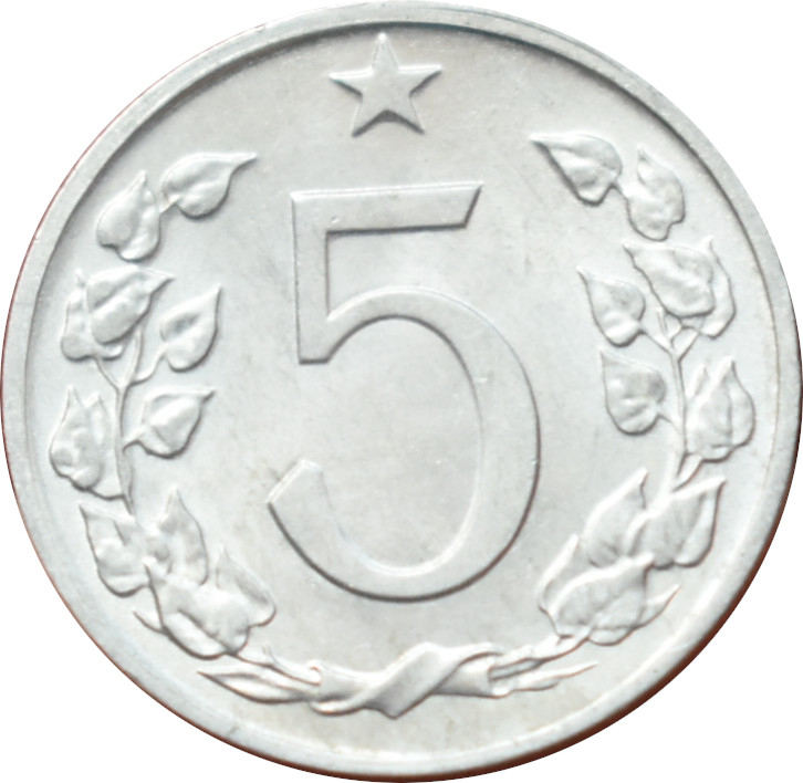 ČSSR 5 Halier 1976