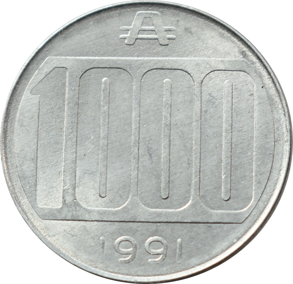 Argentína 1000 Australes 1991