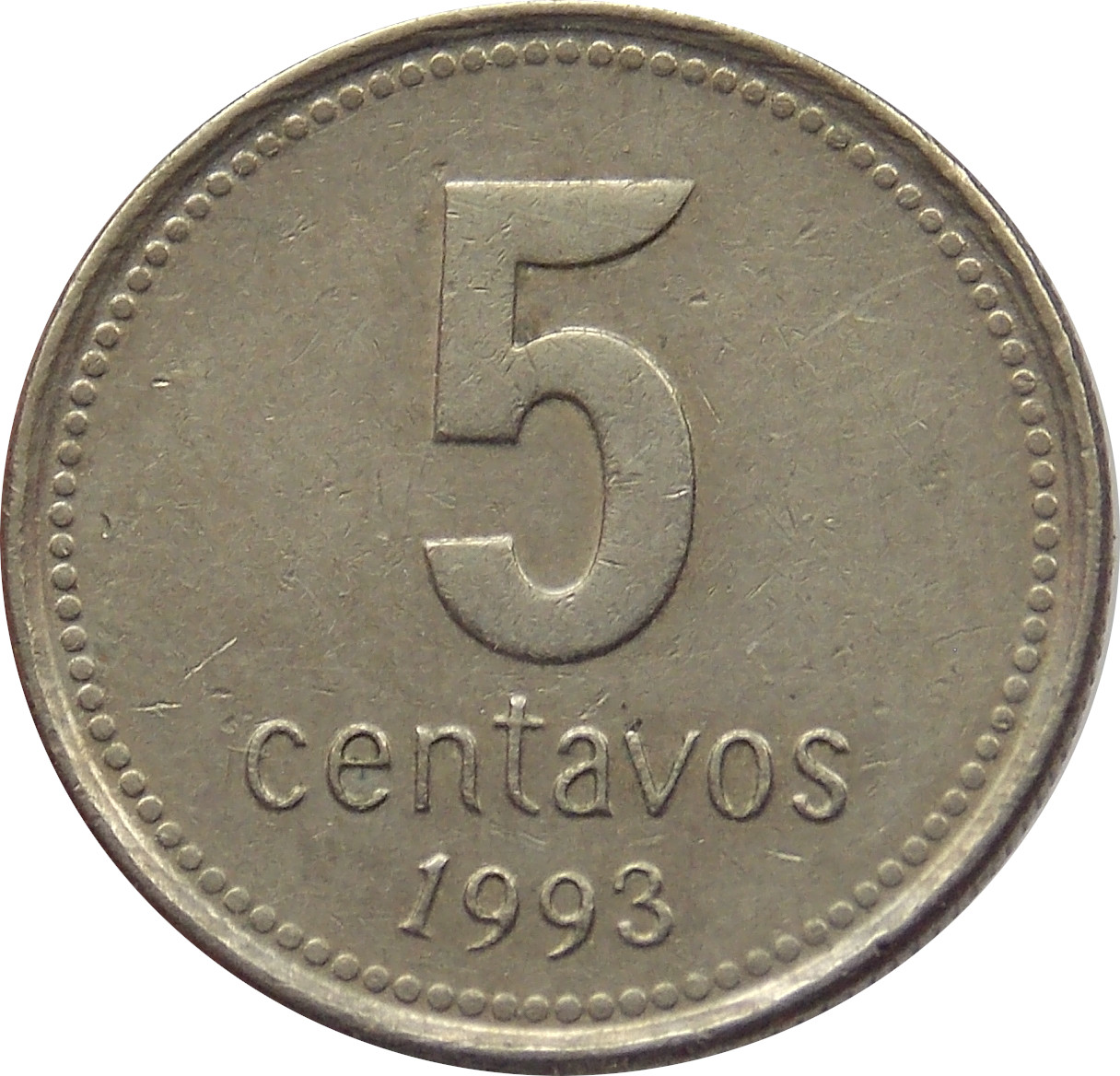 Argentína 5 Centavos 1993