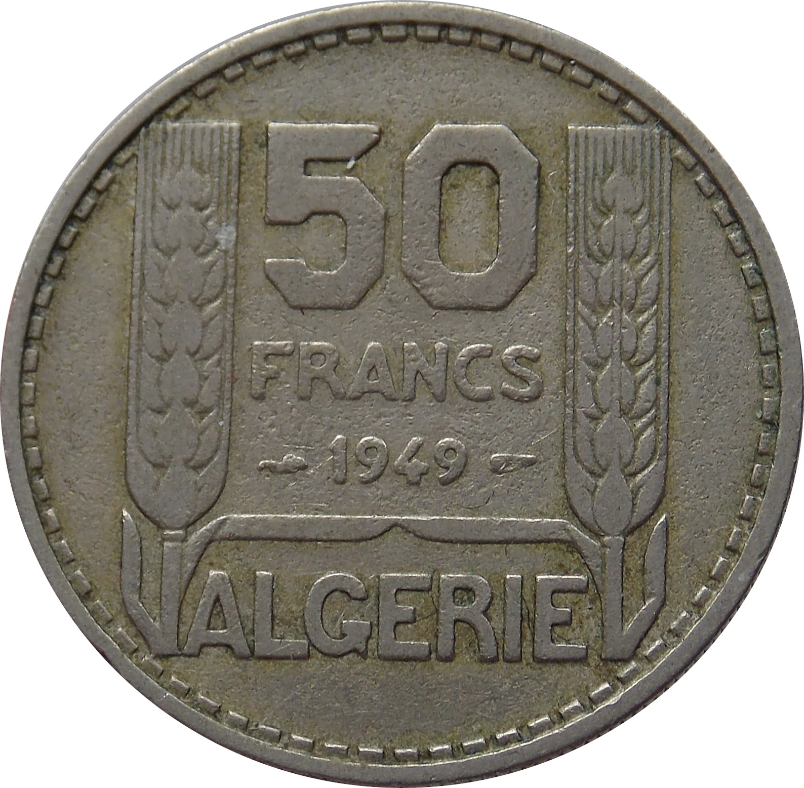 Alžírsko 50 Francs 1949
