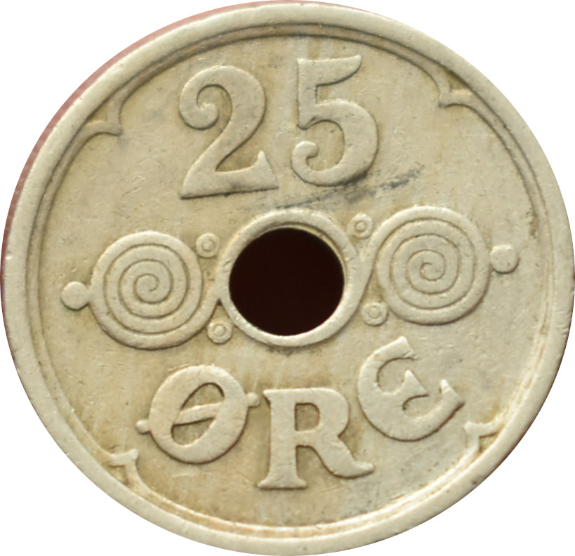 Dánsko 25 Ore 1924