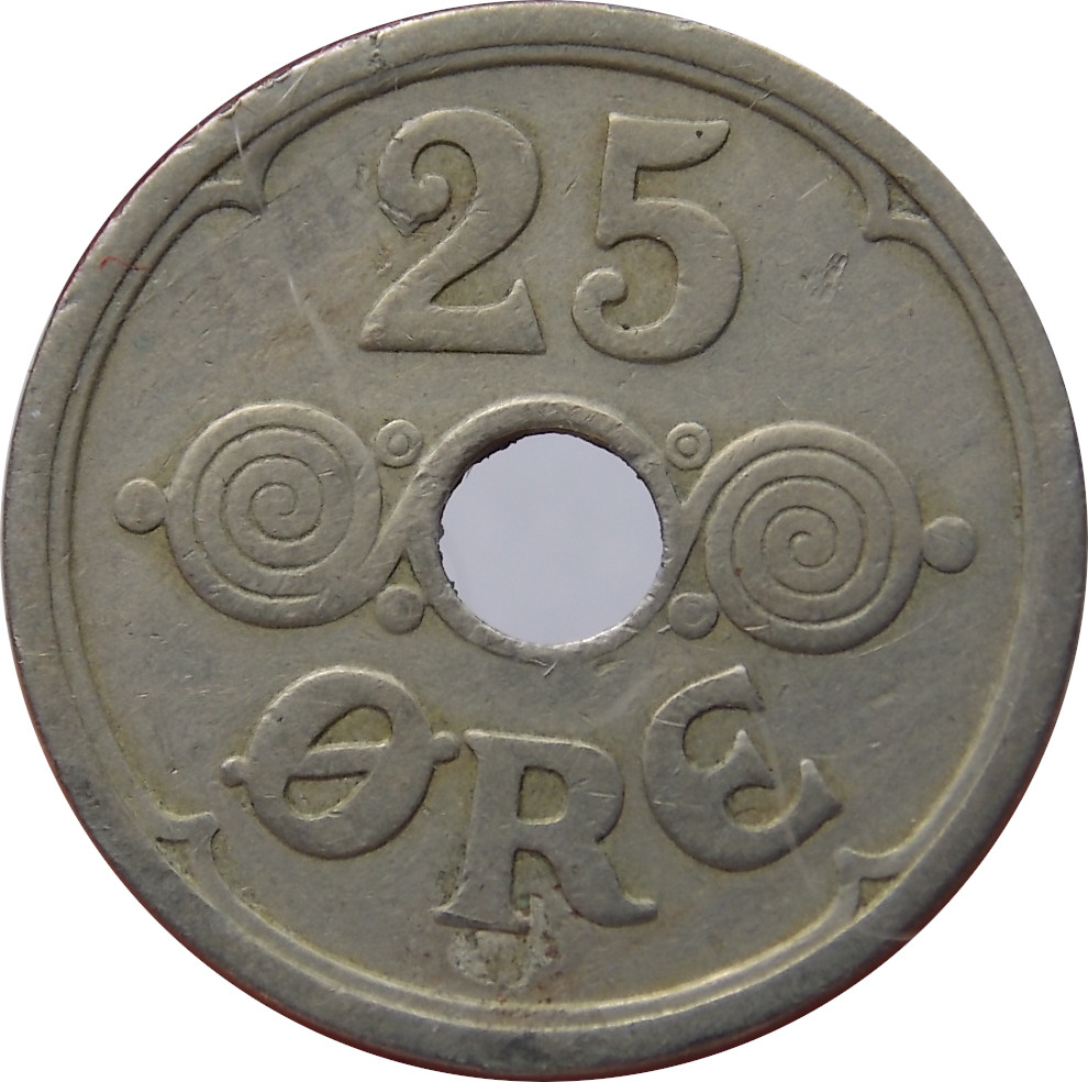 Dánsko 25 Ore 1924