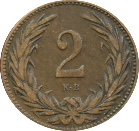 F.J. 2 Fillér 1897 K.B