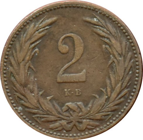F.J. 2 Fillér 1901 K.B
