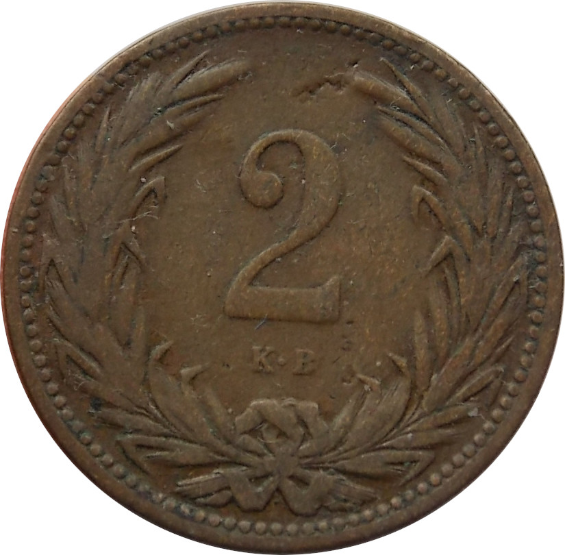 F.J. 2 Fillér 1904 K.B. R!