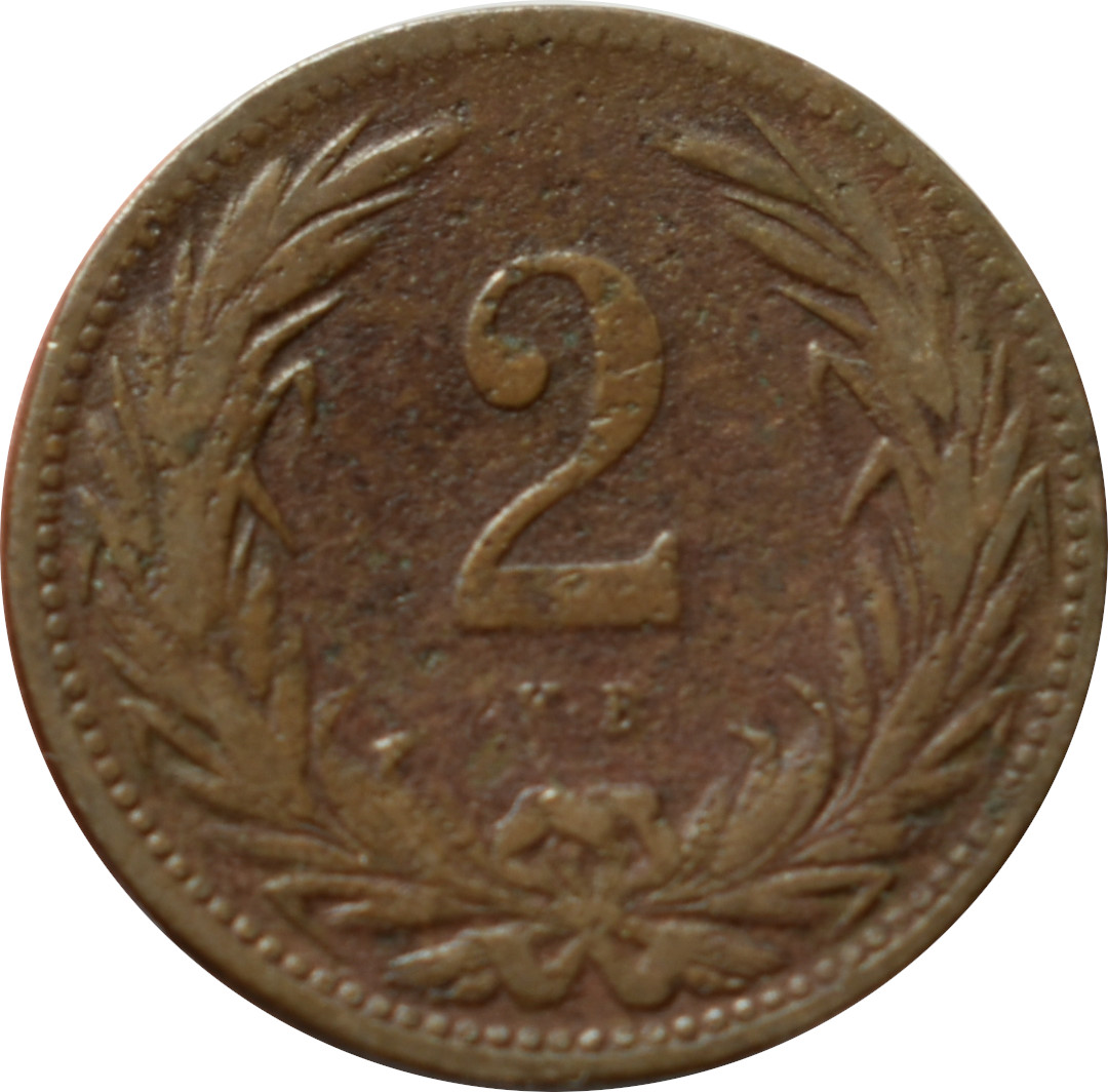 F.J. 2 Fillér 1906 K.B
