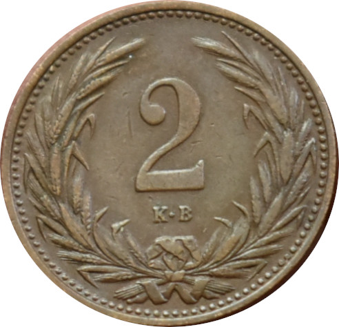 F.J. 2 Fillér 1915 K.B
