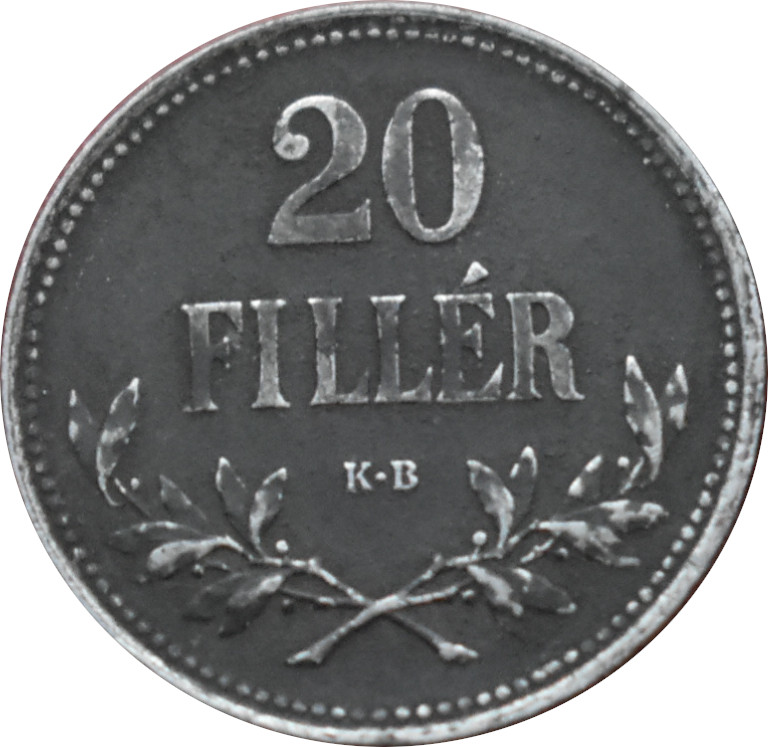F.J. 20 Fillér 1916 K.B.