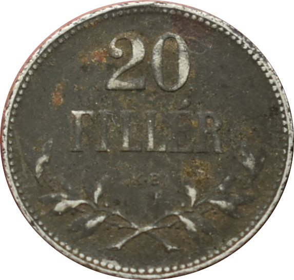 F.J. 20 Fillér 1918 K.B.