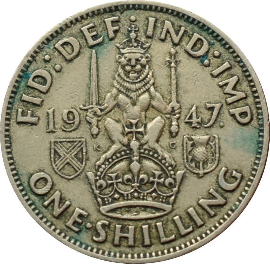 Anglicko 1 Shilling 1947