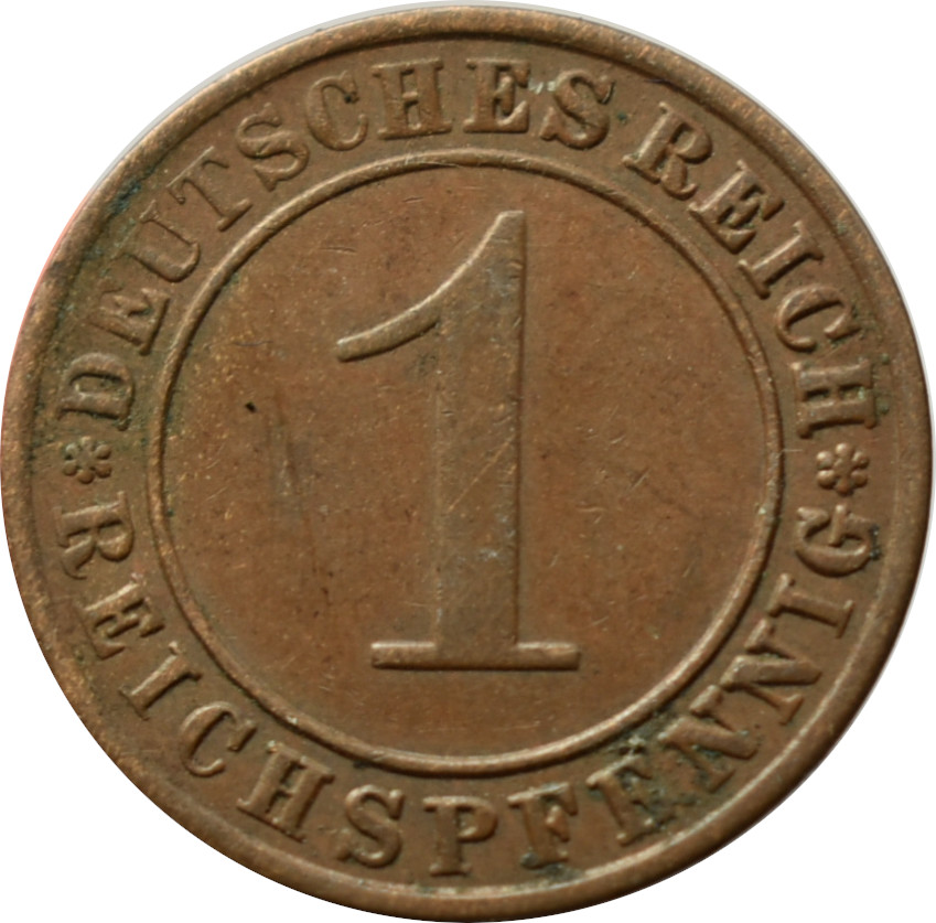 Nemecko - Weimarská republika 1 Reichspfennig 1936 A