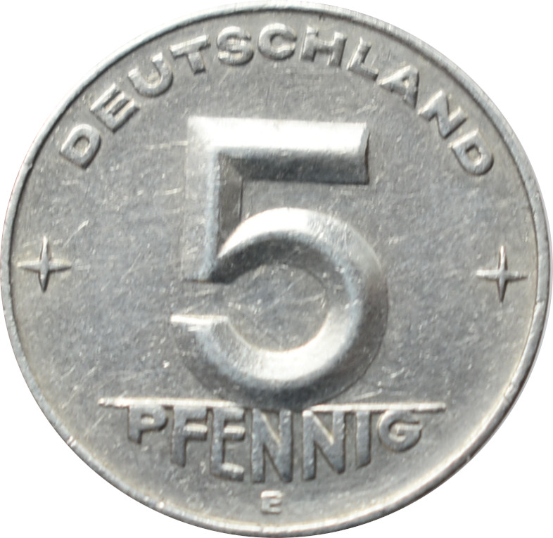 DDR 5 Pfennig 1953 E
