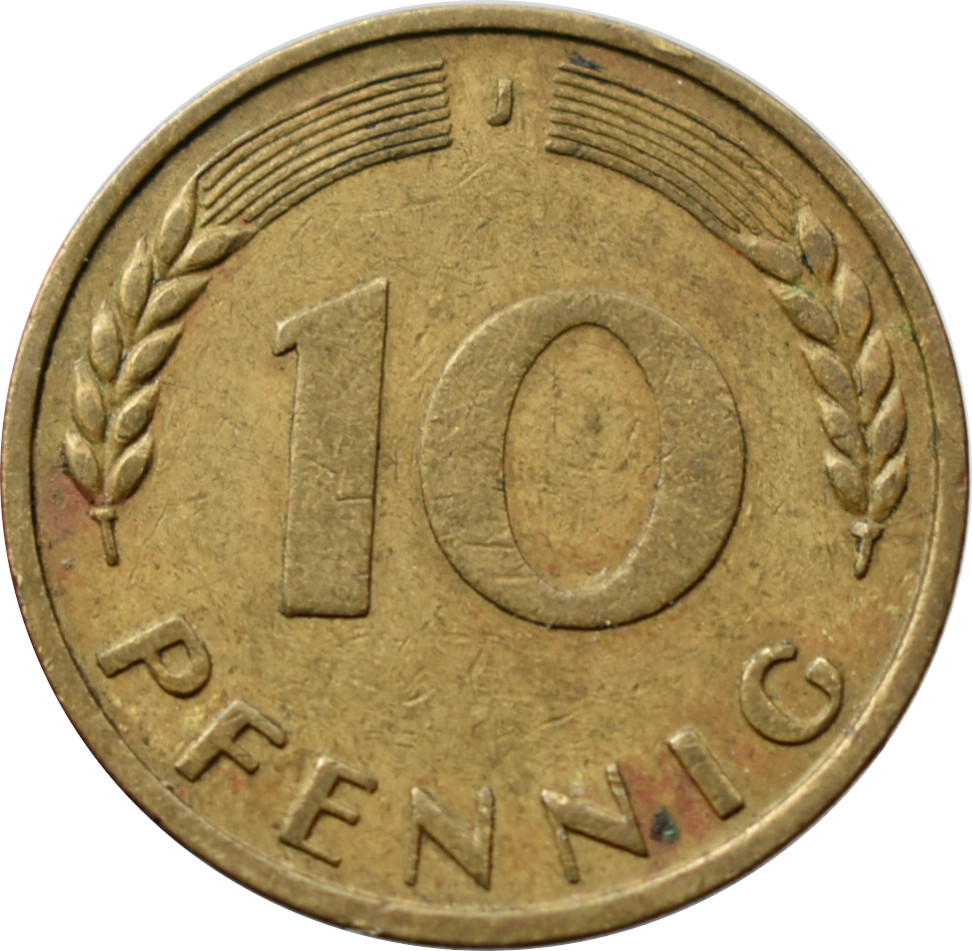 BRD 10 Pfennig 1950 J
