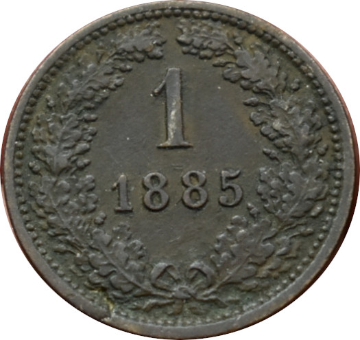 F.J. 1 Kreuzer 1885 b.z.