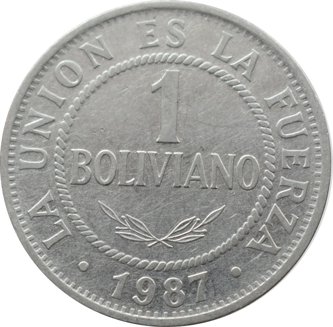 Bolívia 1 Boliviano 1987