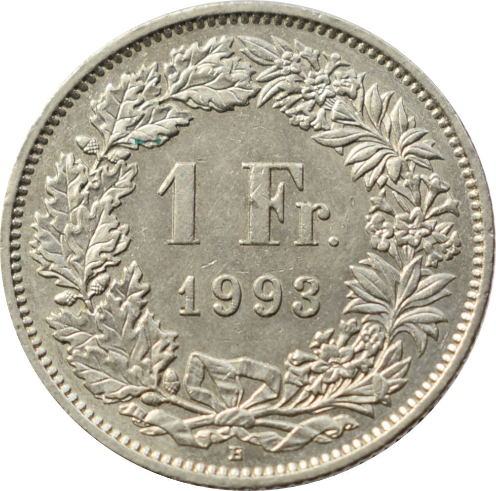 Švajčiarsko 1 Frank 1993