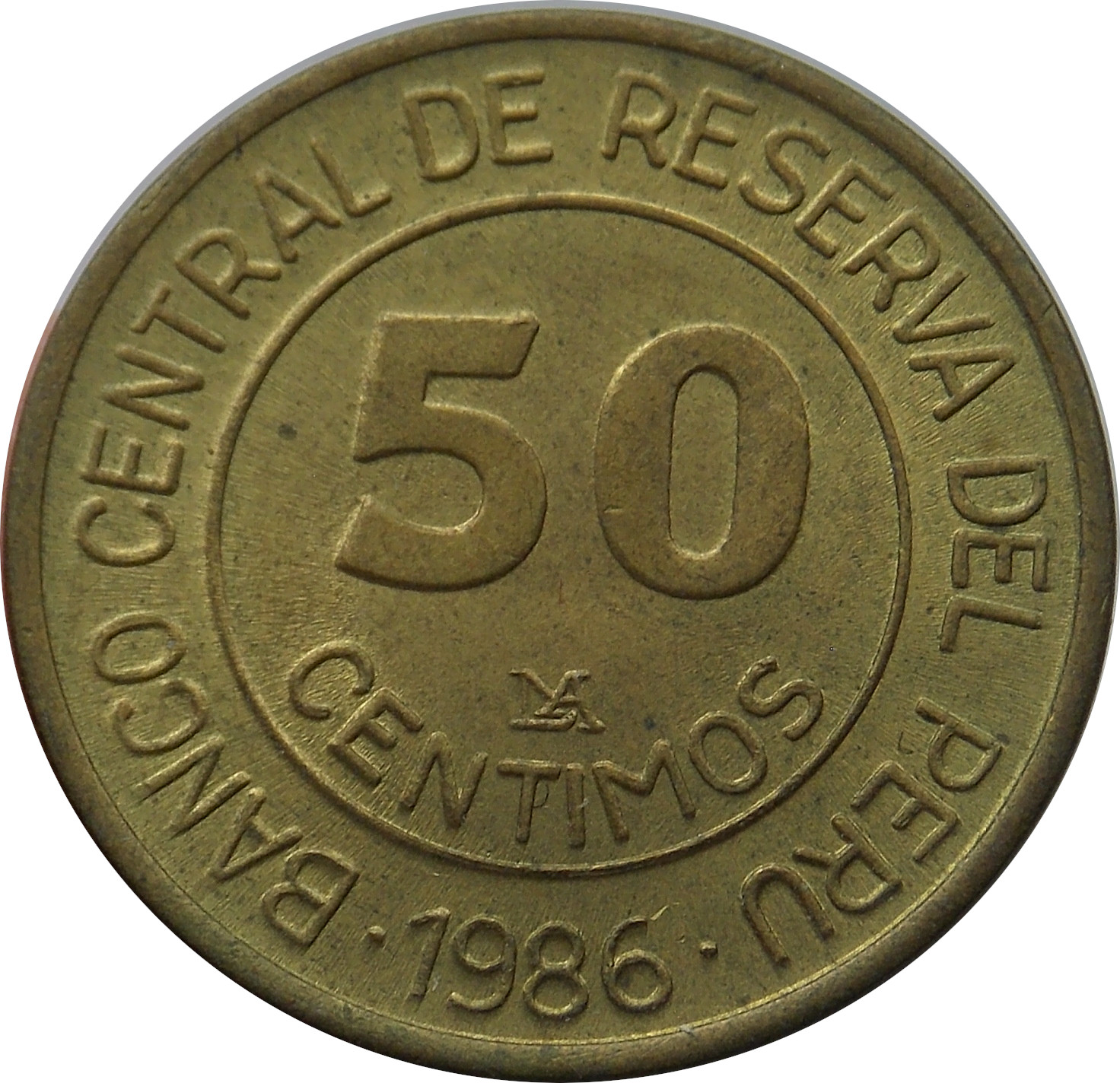Peru 50 Centimos 1986