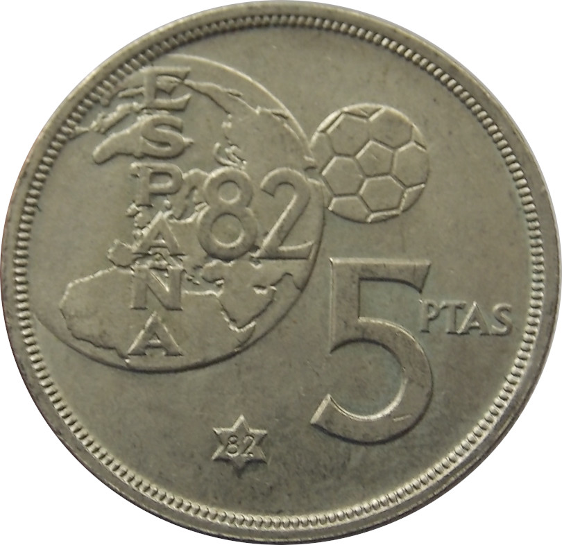 Španielsko 5 Pesetas 1980
