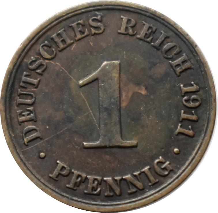 Nemecko - Nemecká ríša 1 Pfennig 1911 A