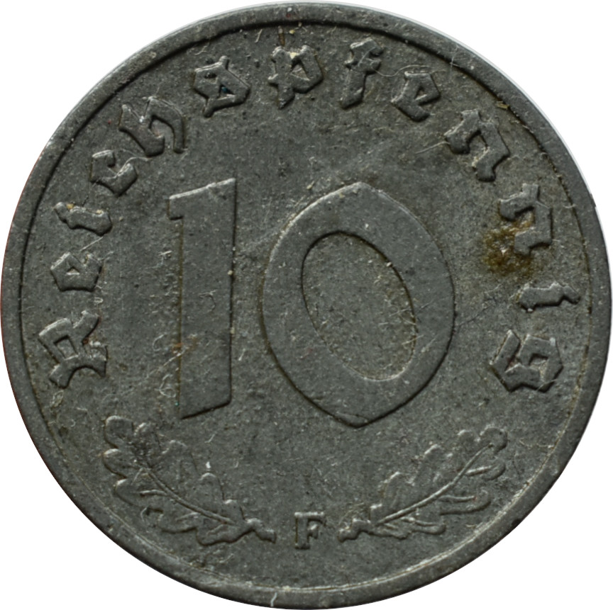 Nemecko - Tretia ríša 10 Reichspfennig 1942 F